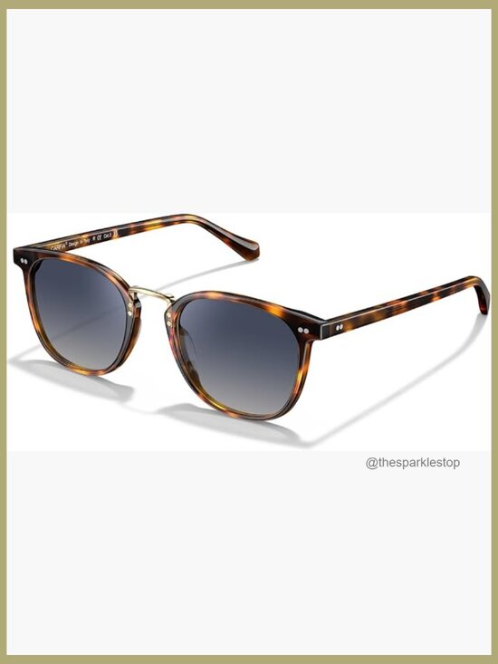 Round Acetate Polarized Sunglasses for Women Retro Metal Bridge Shades main image 6